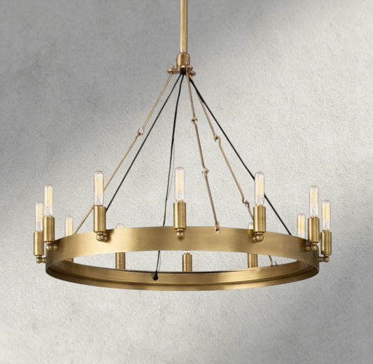 Cominv Round Outdoor Chandelier 26", 38", 50", 63", 73" - GILDLAMPS