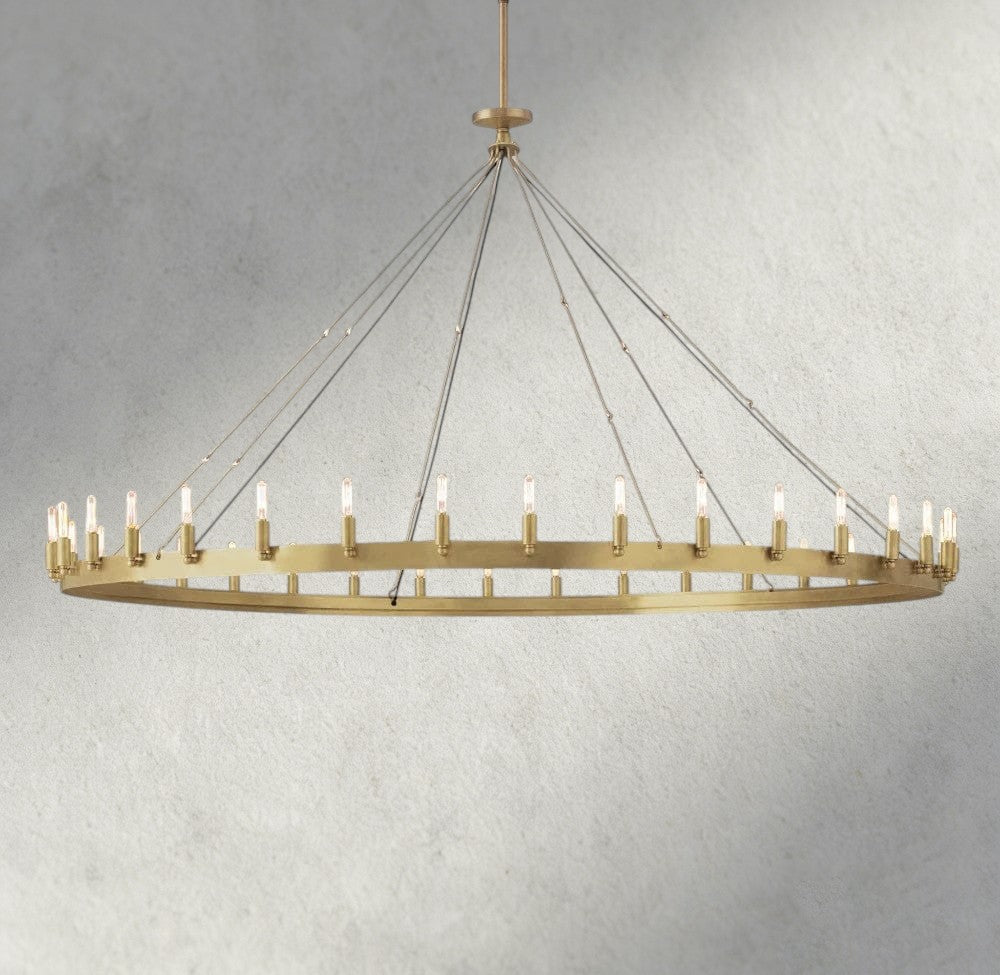 Cominv Round Outdoor Chandelier 26", 38", 50", 63", 73" - GILDLAMPS