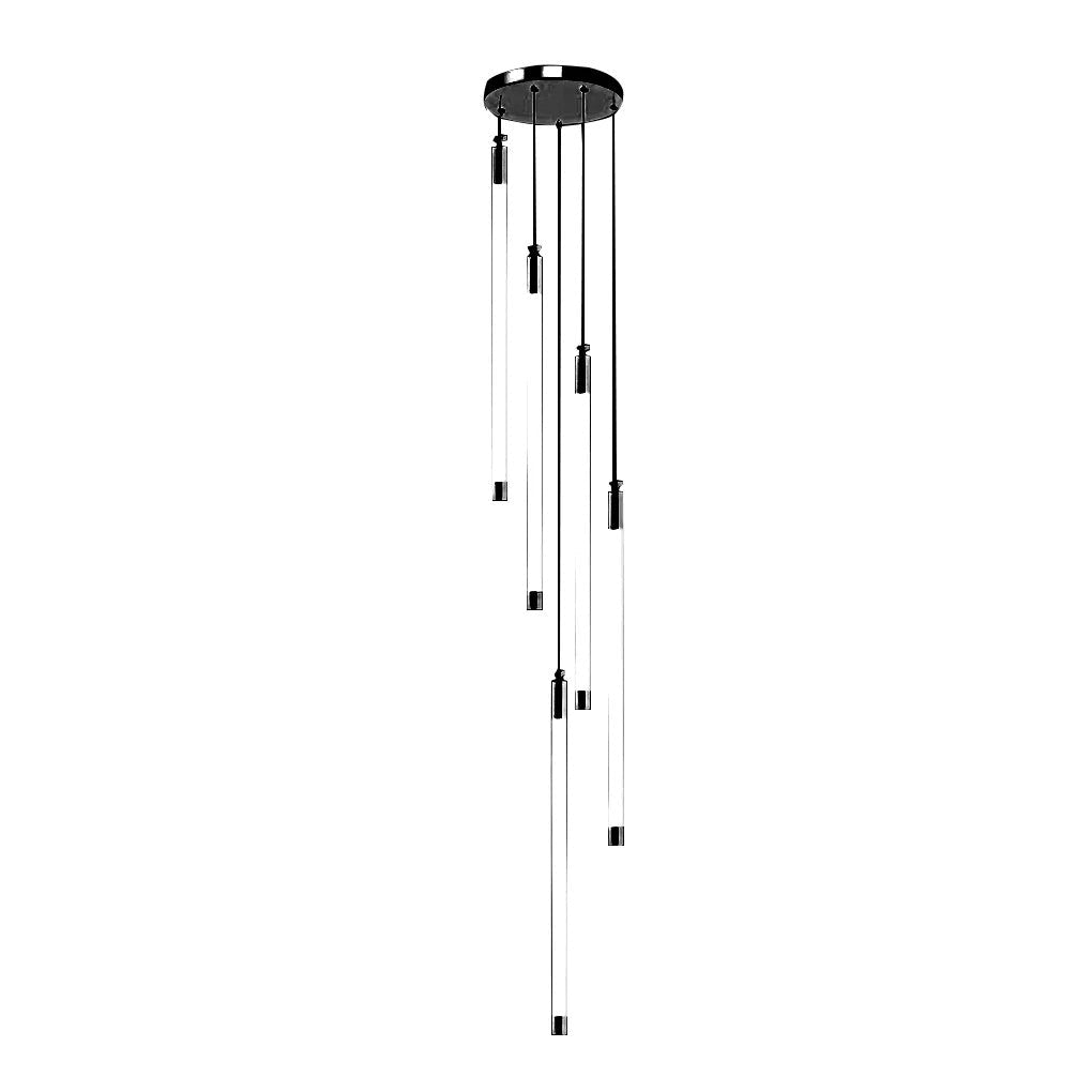 Contemporary Staircase Chandelier Spiral Tube Ceiling Light - GILDLAMPS