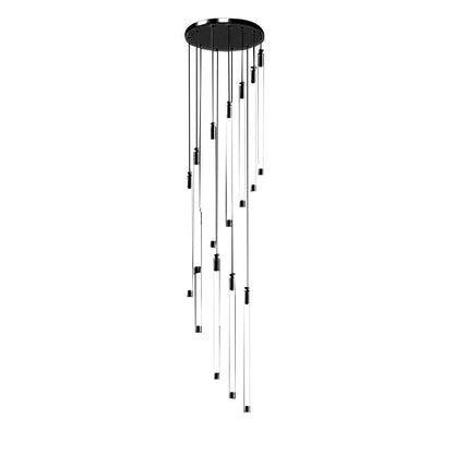 Contemporary Staircase Chandelier Spiral Tube Ceiling Light - GILDLAMPS