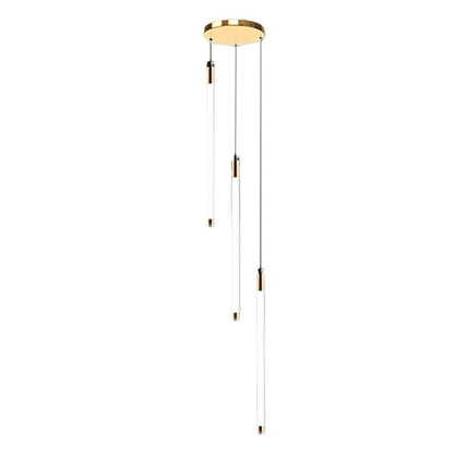Contemporary Staircase Chandelier Spiral Tube Ceiling Light - GILDLAMPS