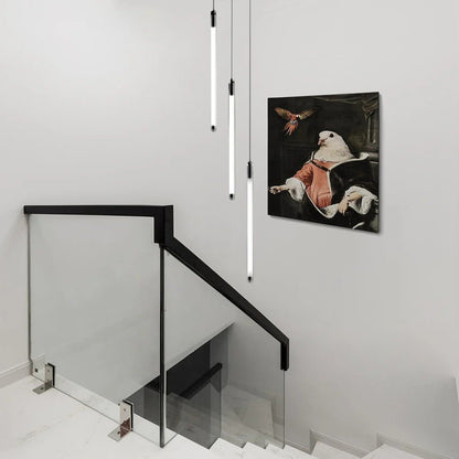 Contemporary Staircase Chandelier Spiral Tube Ceiling Light - GILDLAMPS