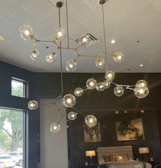 Covington Horizontal Globe Branching Bubble Chandelier - GILDLAMPS
