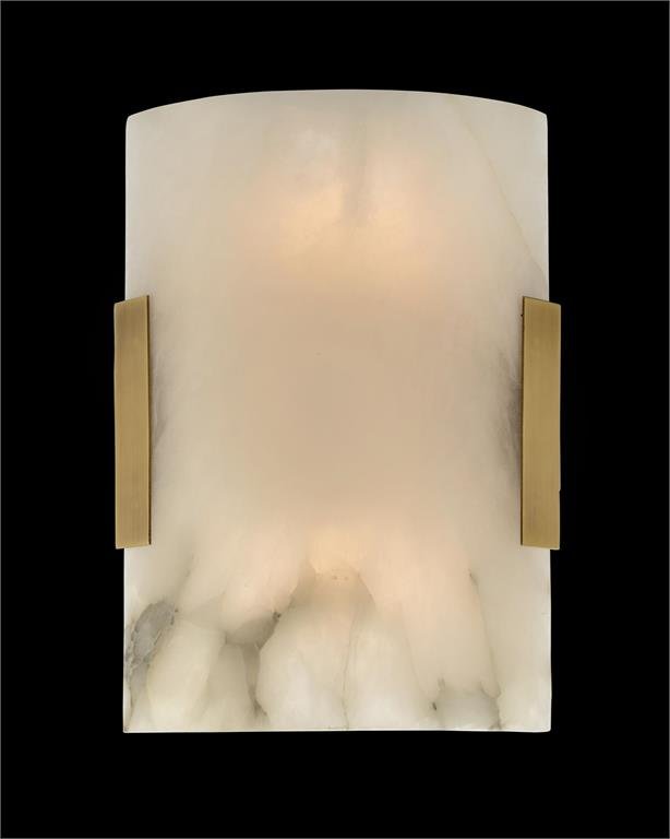 Curved Alabaster Wall Sconce - GILDLAMPS
