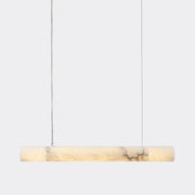 Cylindrical Alabaster Linear Chandelier - GILDLAMPS