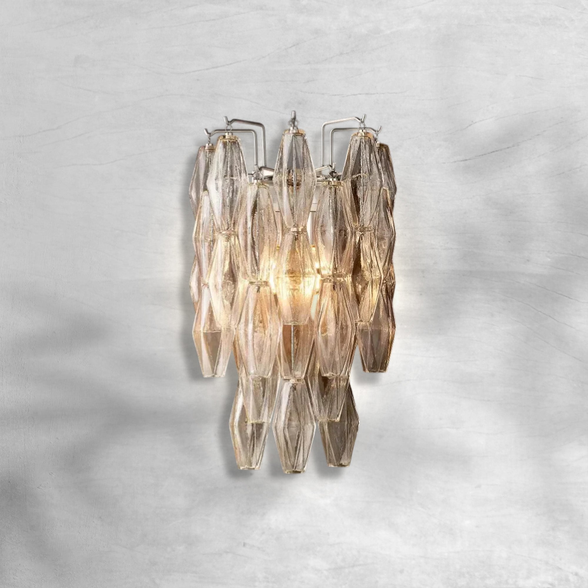 Cyra Glass Short Wall Sconce - GILDLAMPS