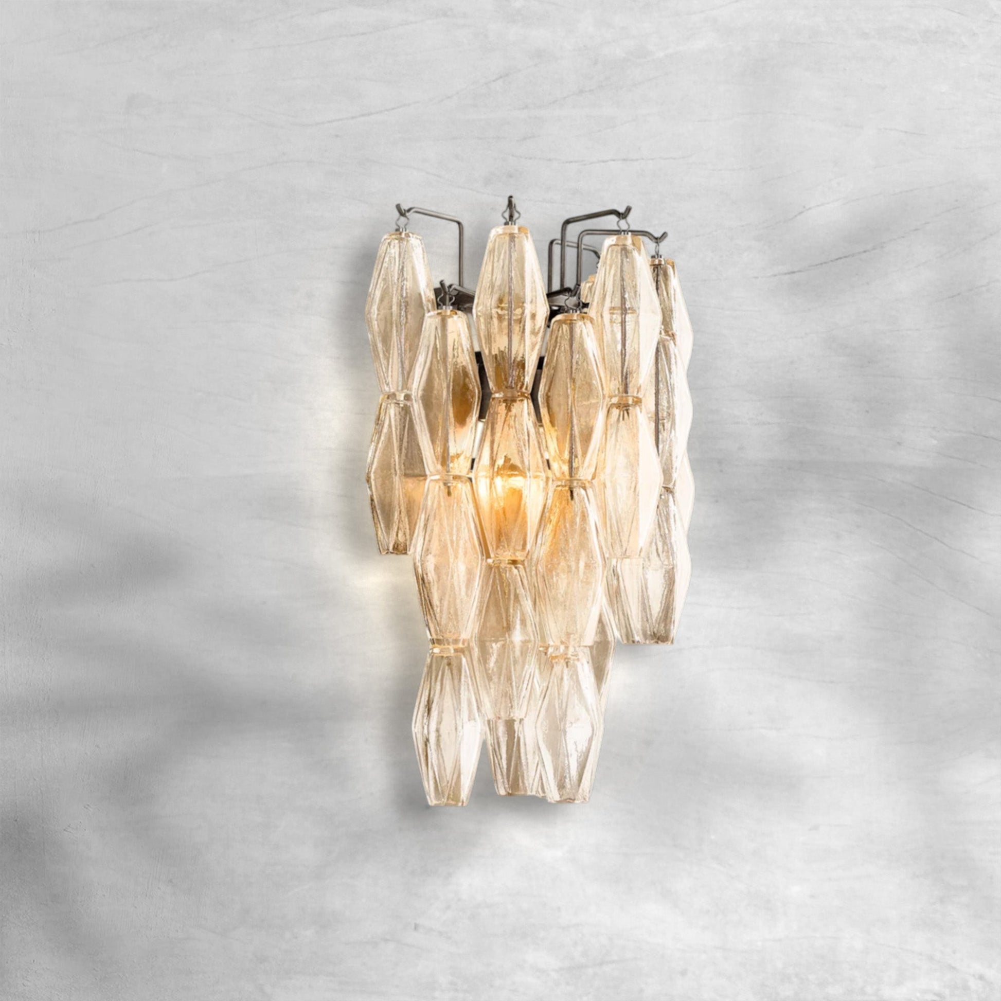 Cyra Glass Short Wall Sconce - GILDLAMPS