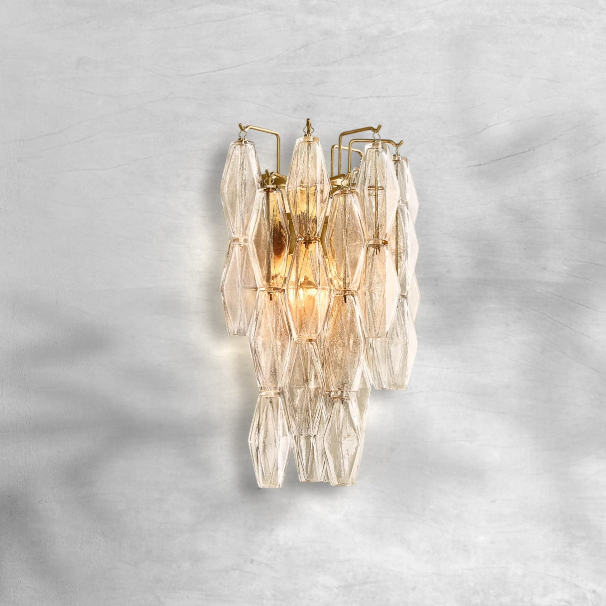 Cyra Glass Short Wall Sconce - GILDLAMPS