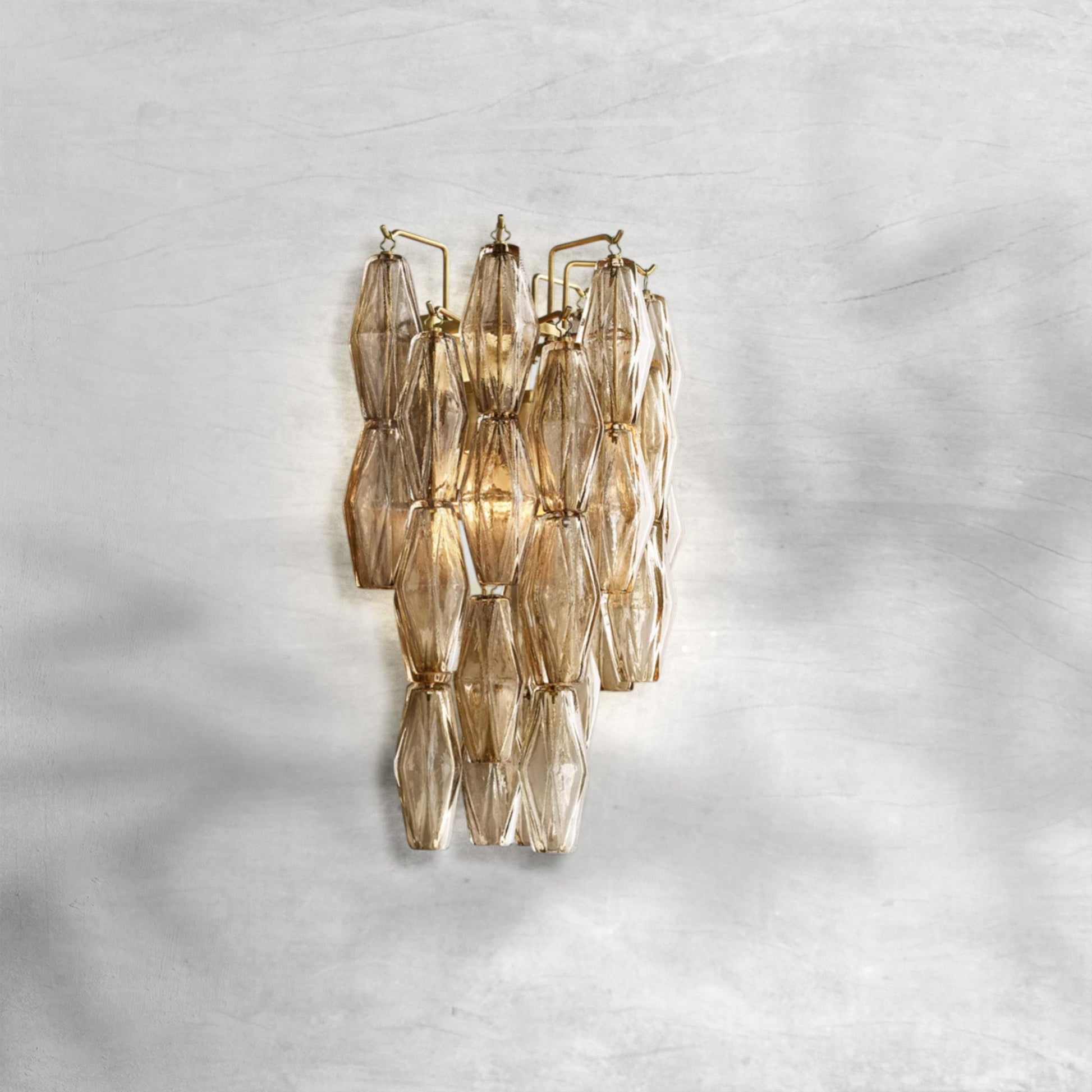 Cyra Glass Short Wall Sconce - GILDLAMPS