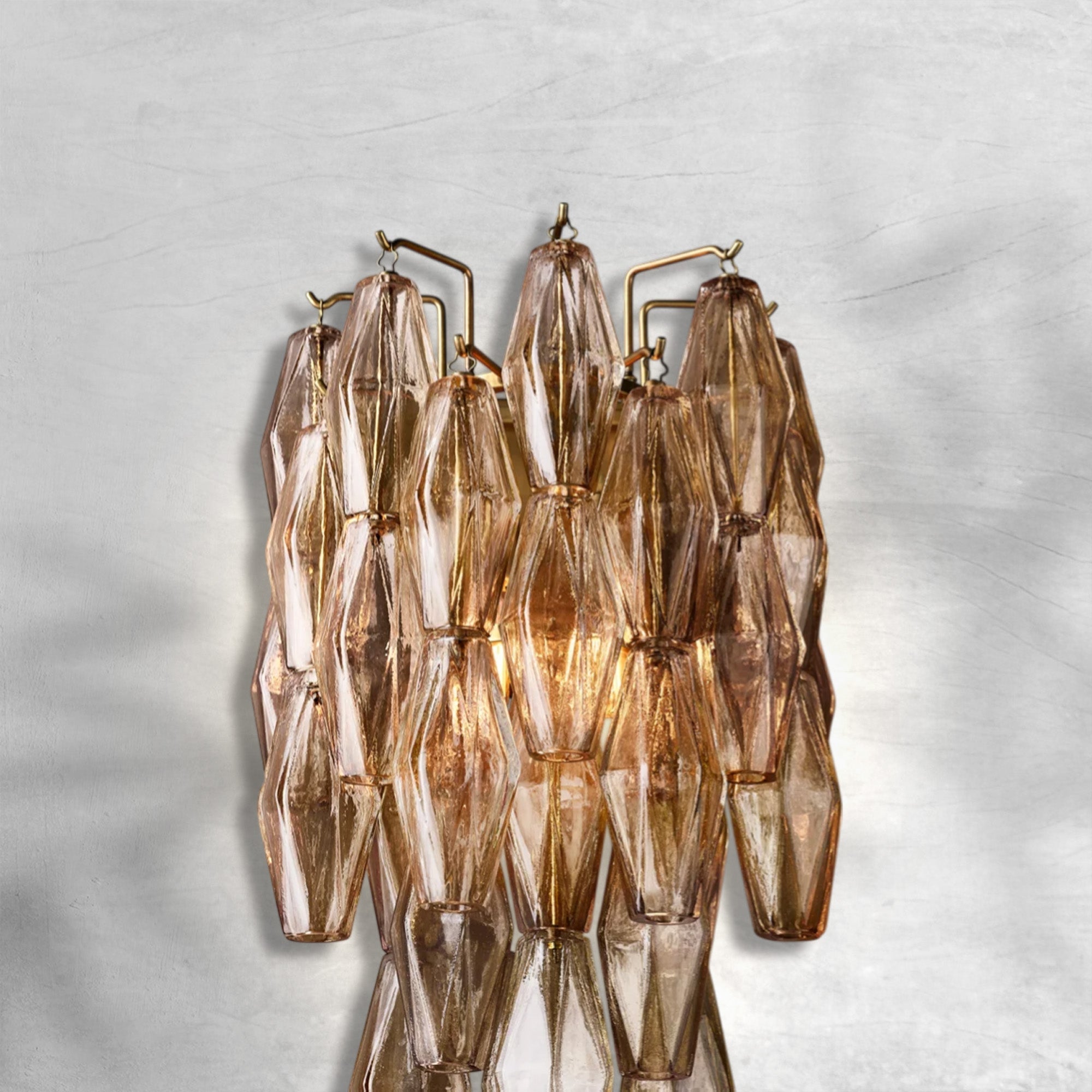 Cyra Glass Short Wall Sconce - GILDLAMPS