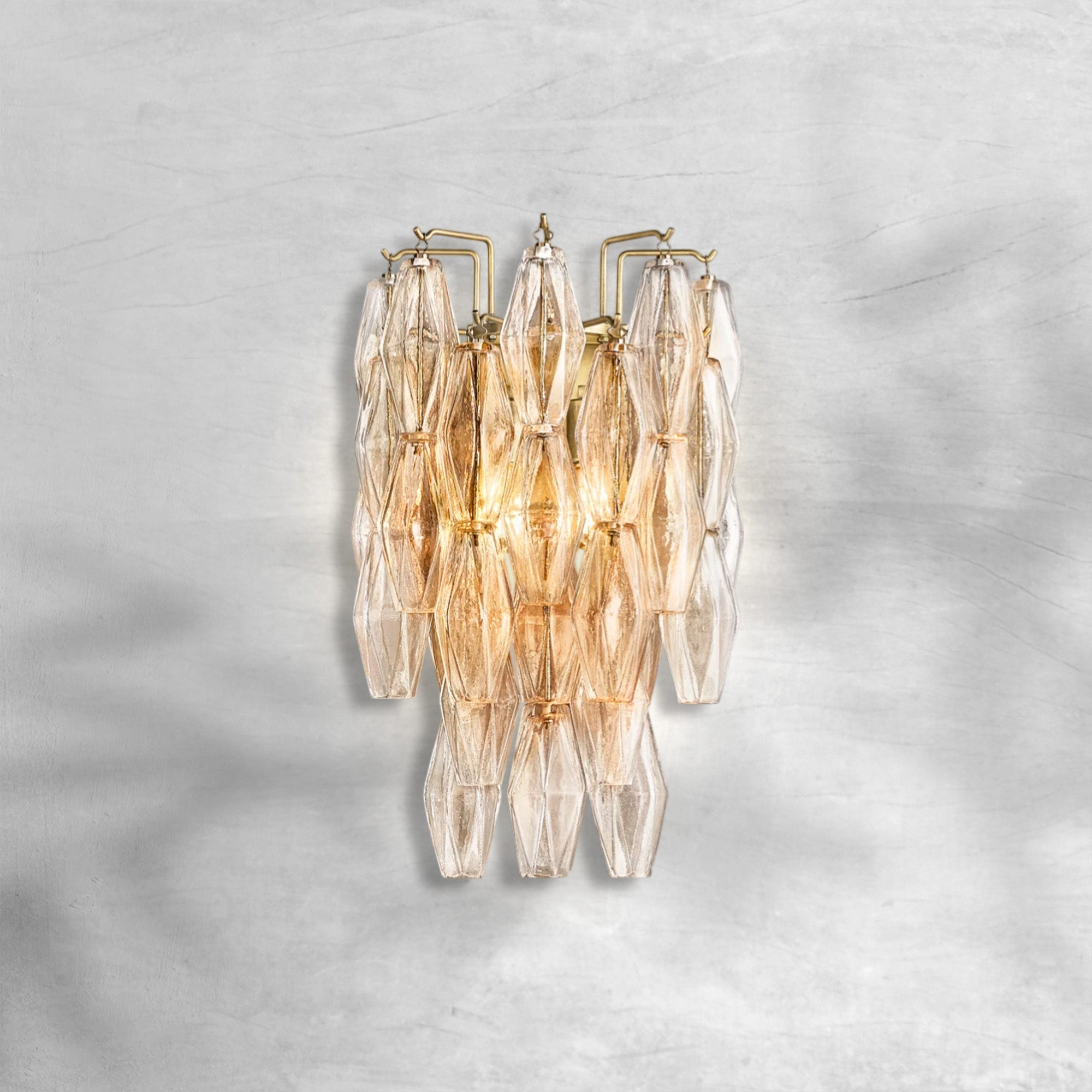 Cyra Glass Short Wall Sconce - GILDLAMPS