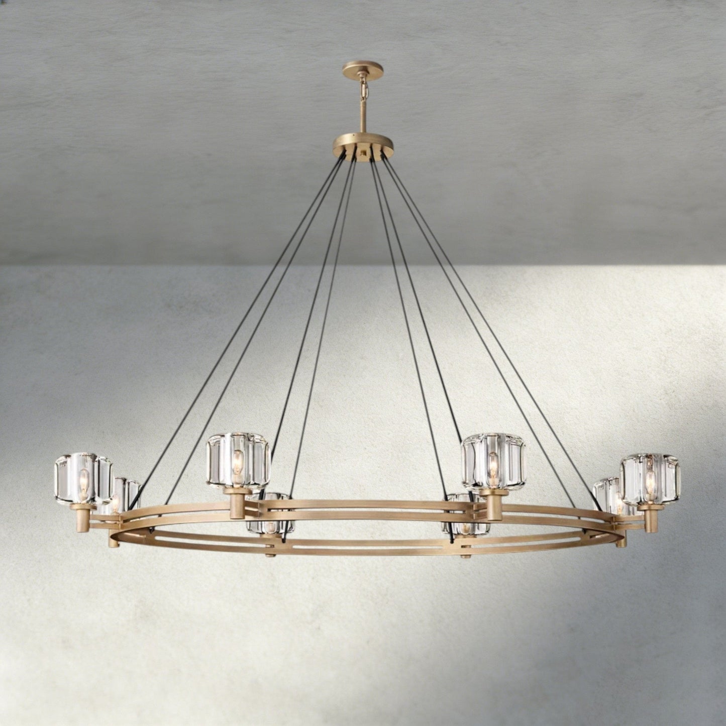 Damuet Round Chandelier 36", 48", 60" - GILDLAMPS