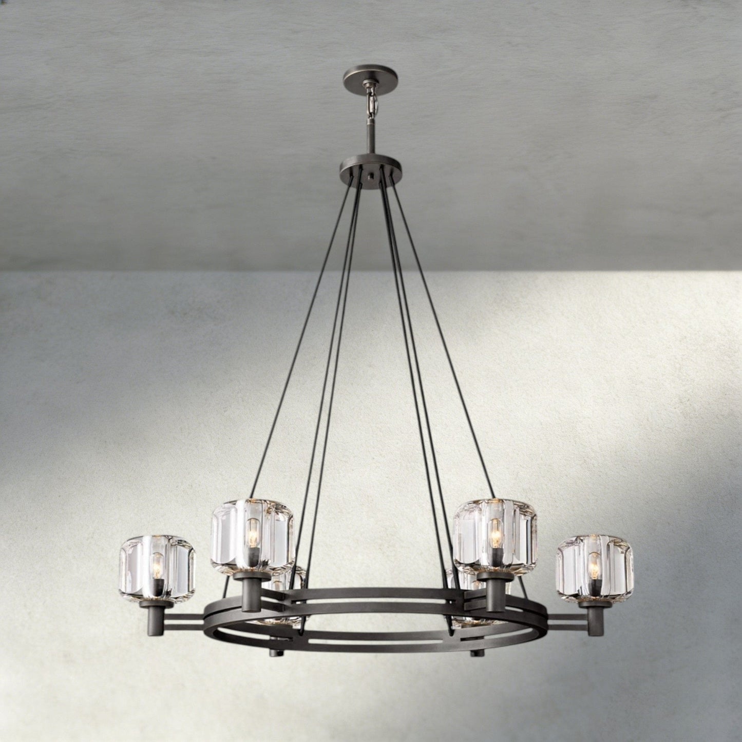 Damuet Round Chandelier 36", 48", 60" - GILDLAMPS