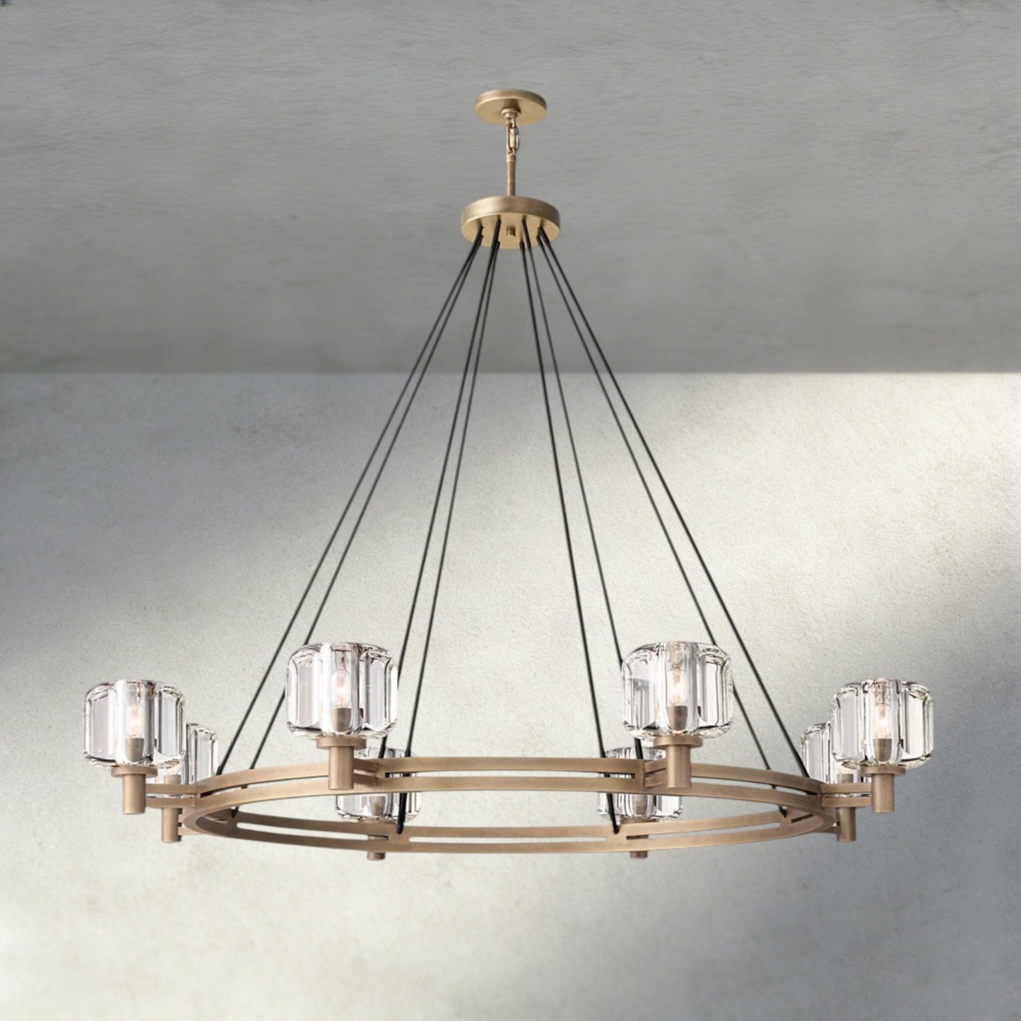 Damuet Round Chandelier 36", 48", 60" - GILDLAMPS