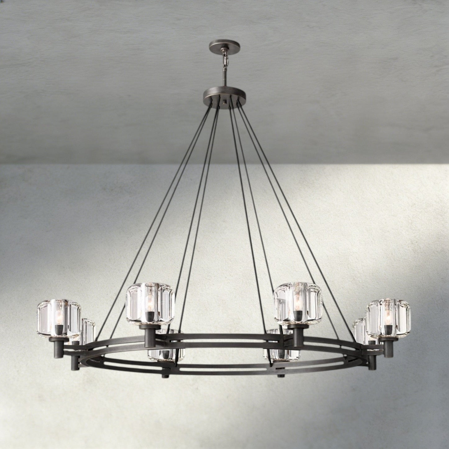 Damuet Round Chandelier 36", 48", 60" - GILDLAMPS