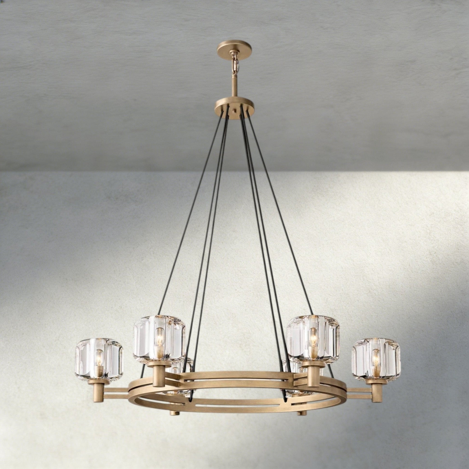 Damuet Round Chandelier 36", 48", 60" - GILDLAMPS