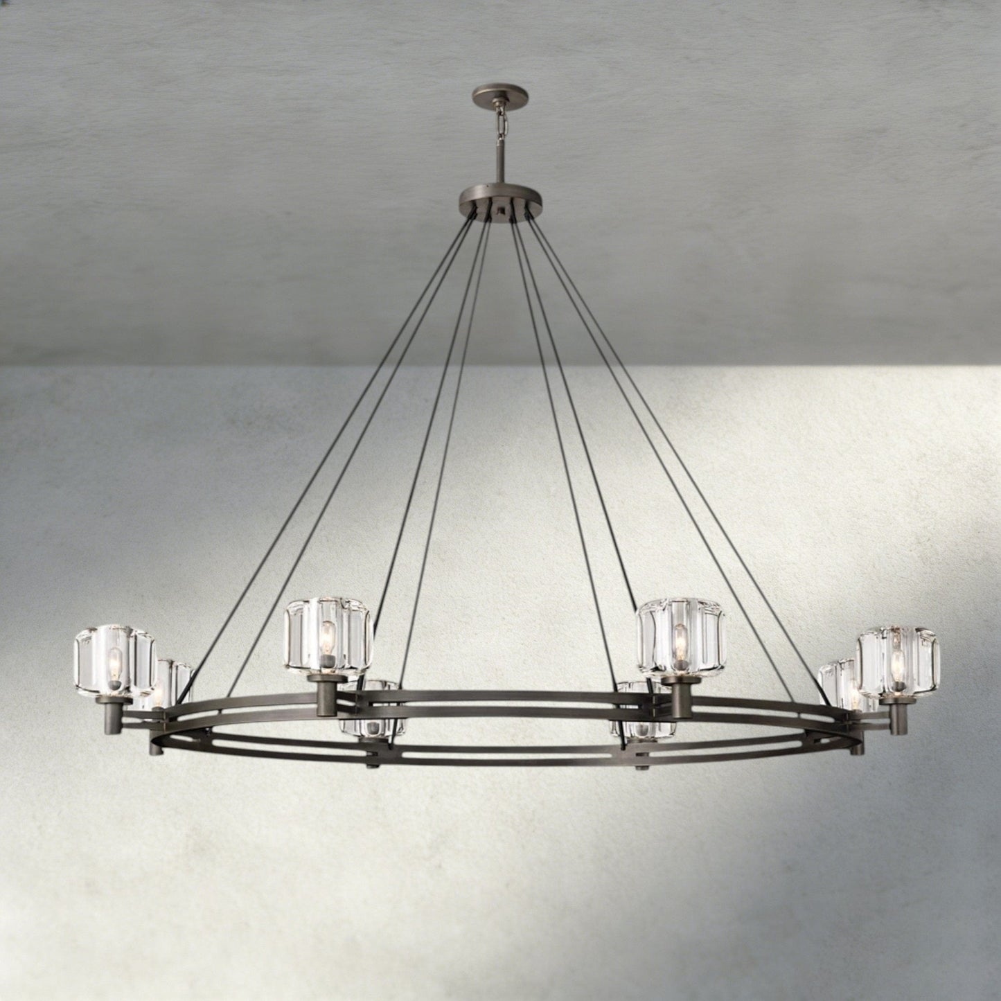 Damuet Round Chandelier 36", 48", 60" - GILDLAMPS