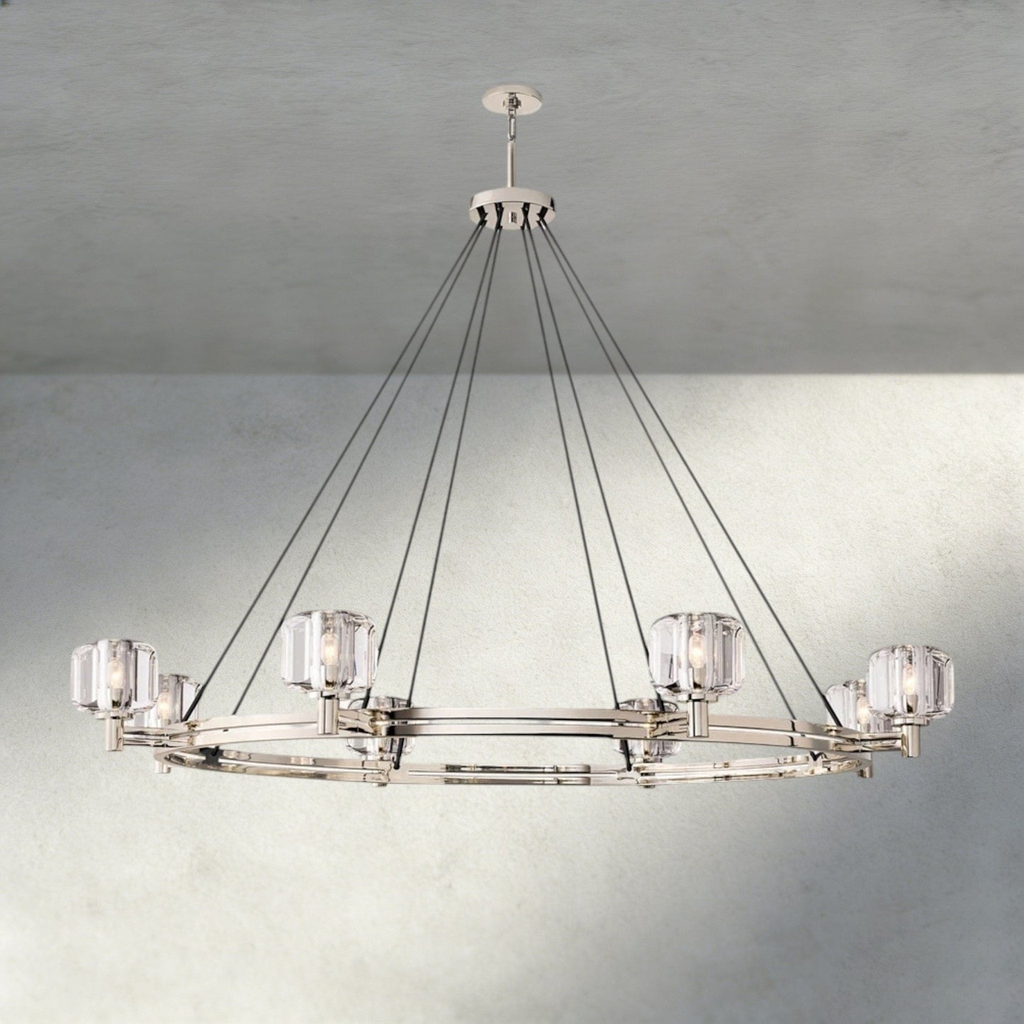 Damuet Round Chandelier 36", 48", 60" - GILDLAMPS