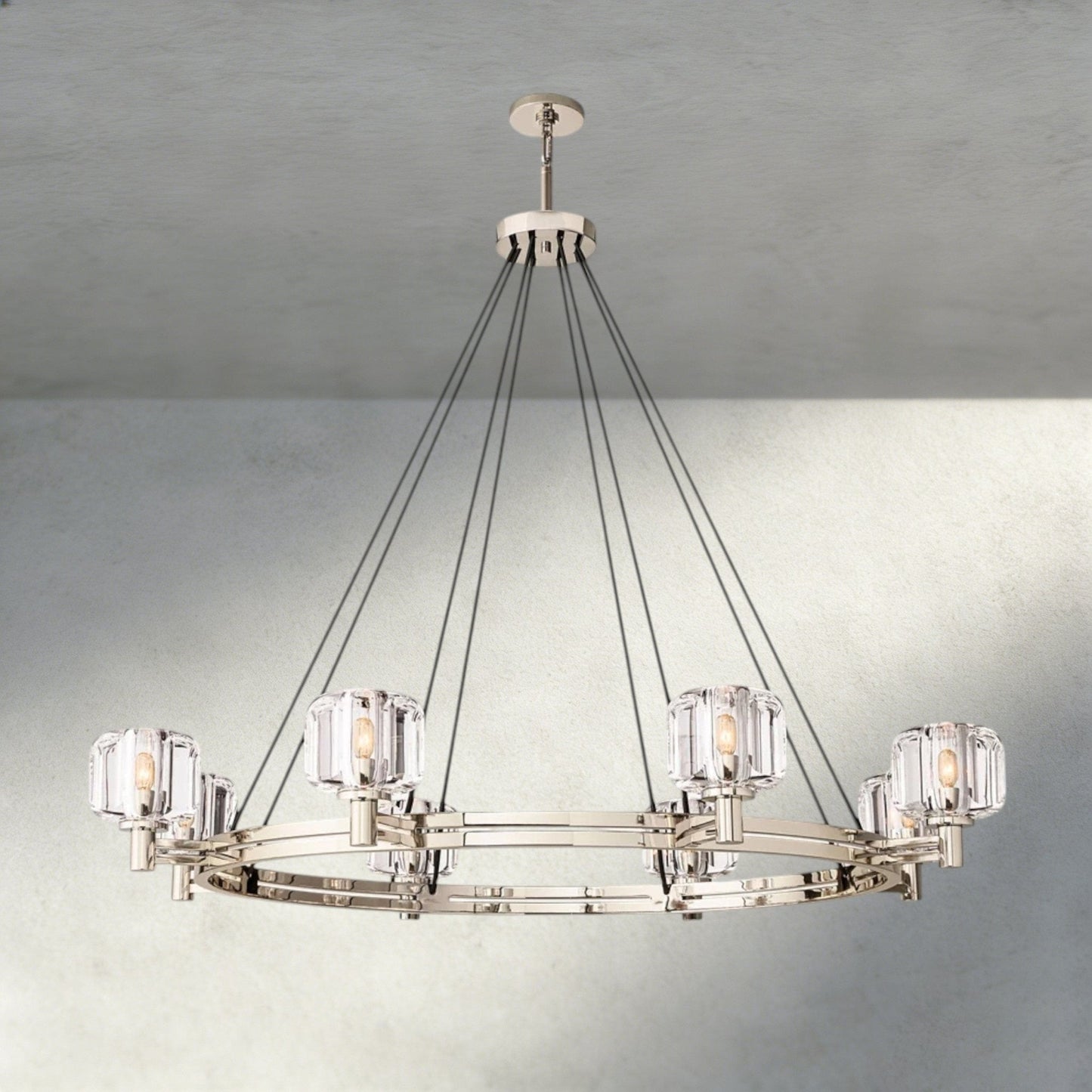 Damuet Round Chandelier 36", 48", 60" - GILDLAMPS