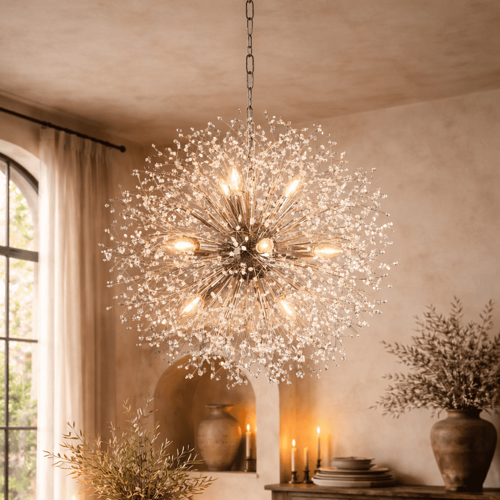 Dandelion Round Chandelier - GILDLAMPS