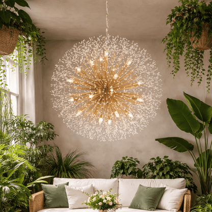 Dandelion Round Chandelier - GILDLAMPS