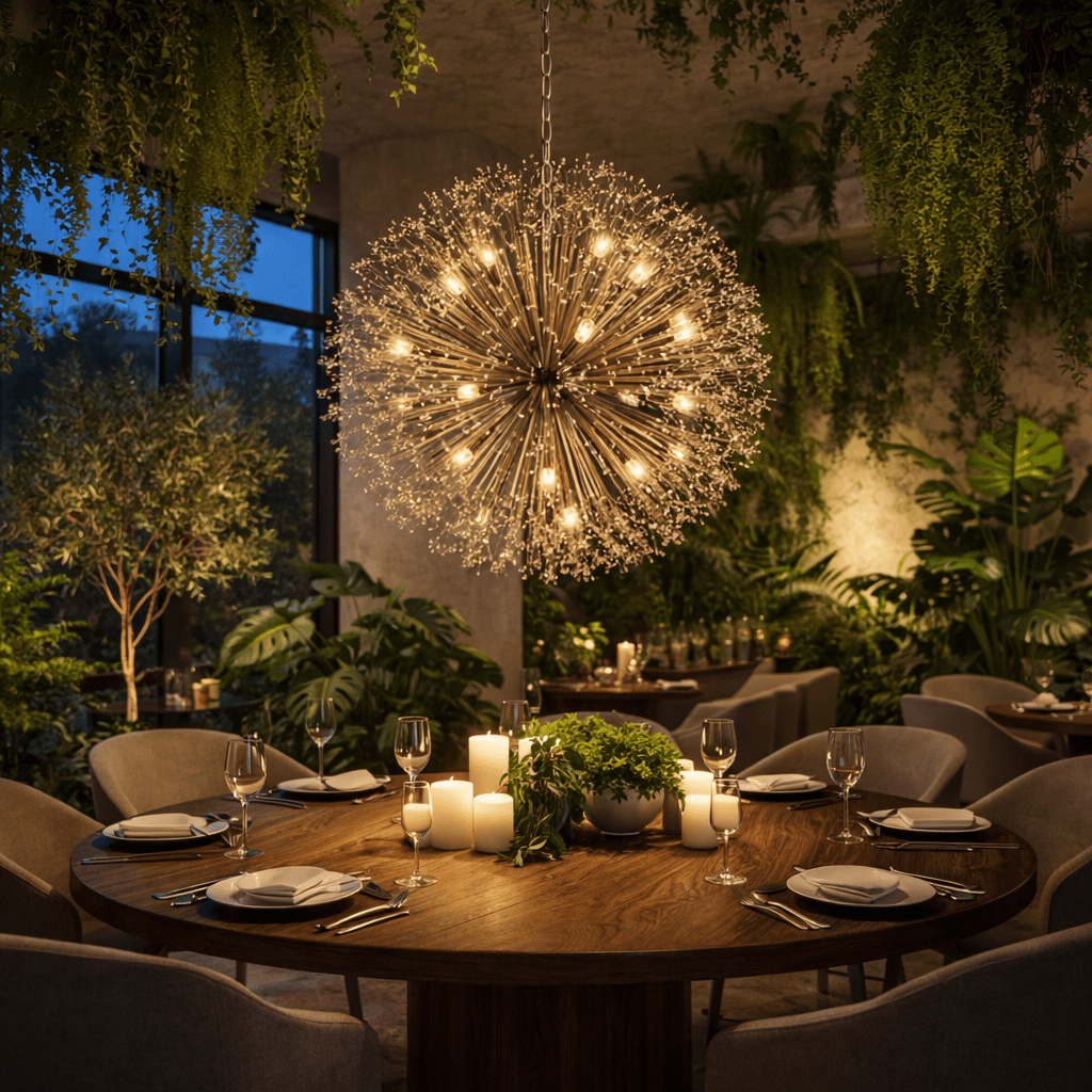 Dandelion Round Chandelier - GILDLAMPS