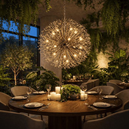 Dandelion Round Chandelier - GILDLAMPS