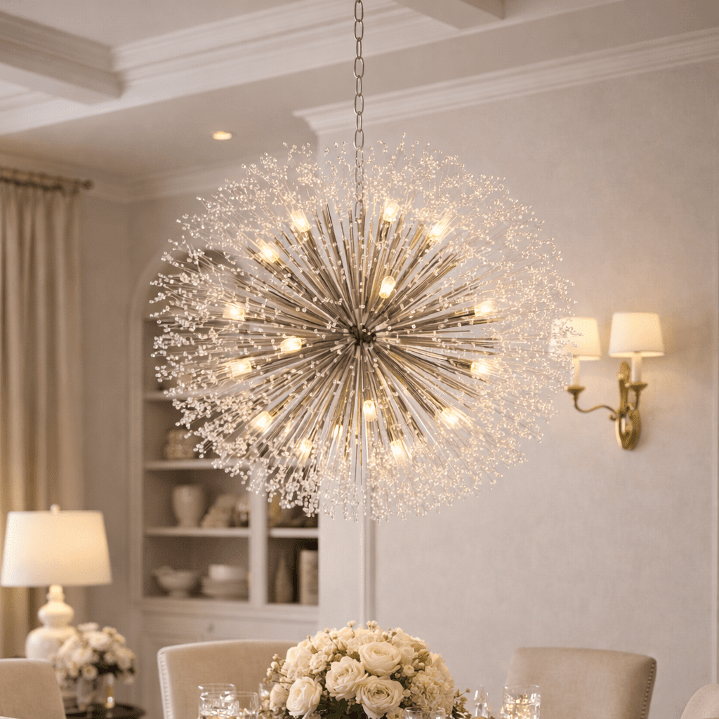 Dandelion Round Chandelier - GILDLAMPS