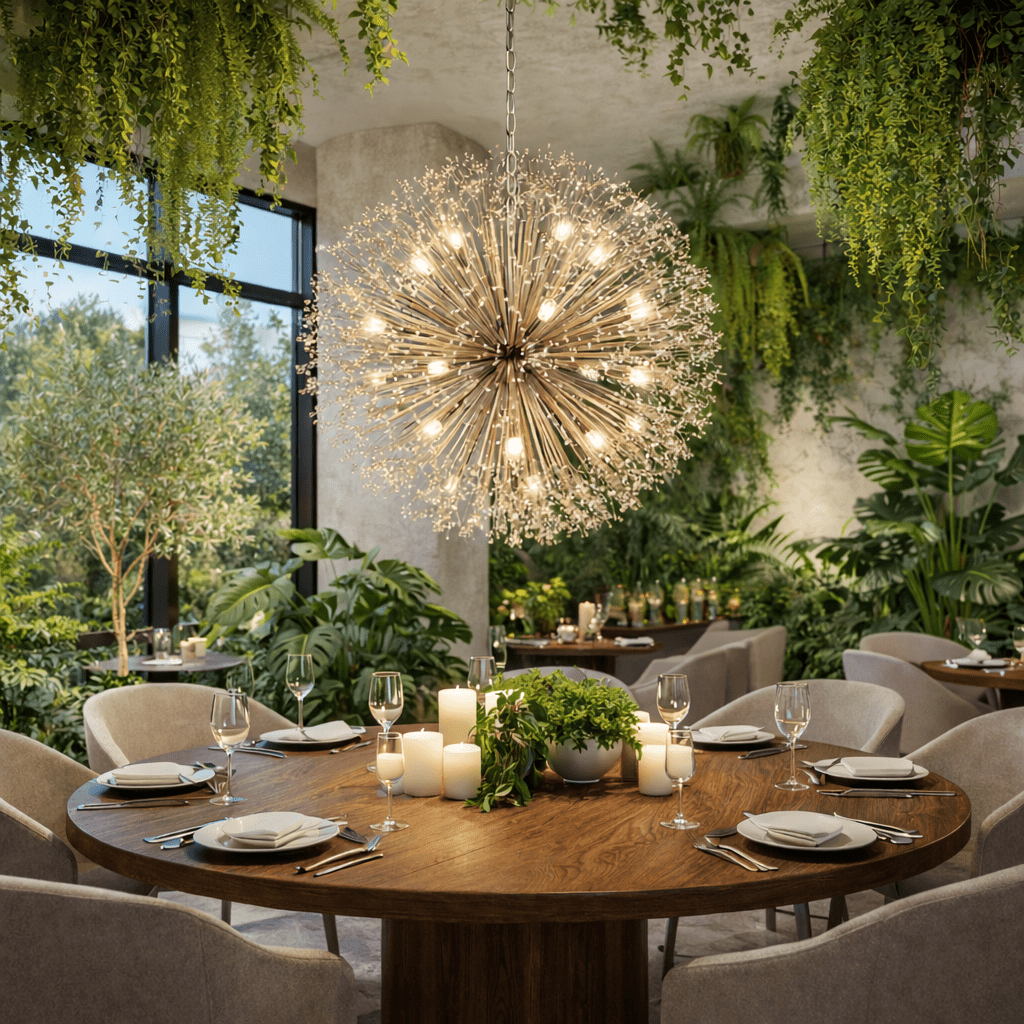 Dandelion Round Chandelier - GILDLAMPS