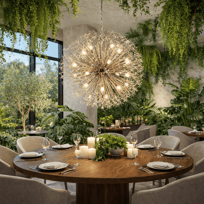 Dandelion Round Chandelier - GILDLAMPS