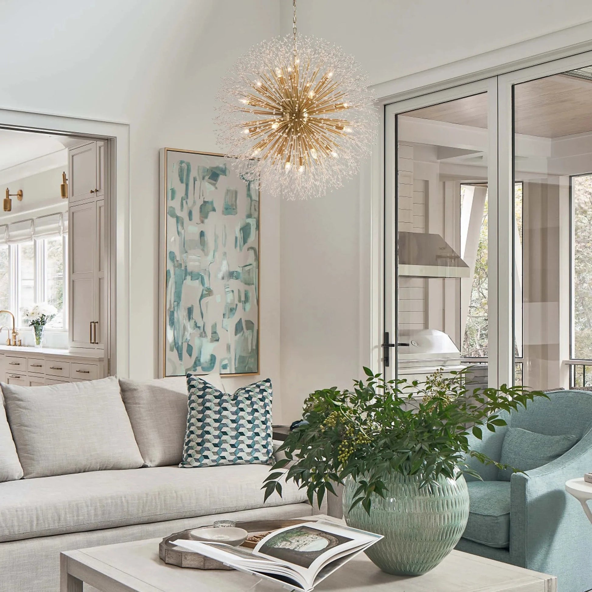 Dandelion Round Chandelier - GILDLAMPS