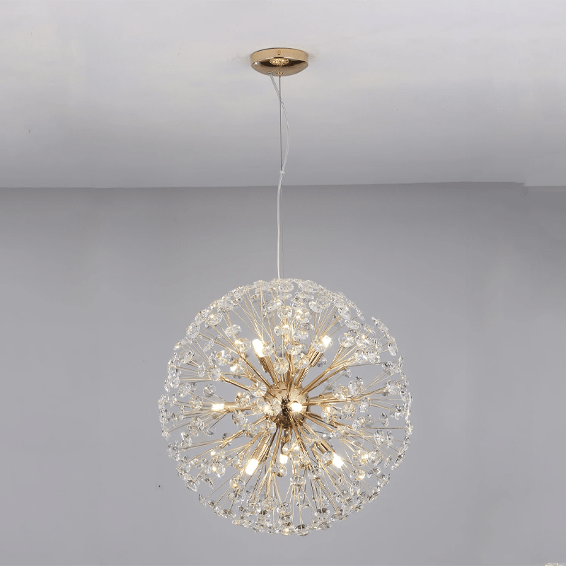 Dandelion Spherical Crystal Pendant Light - GILDLAMPS