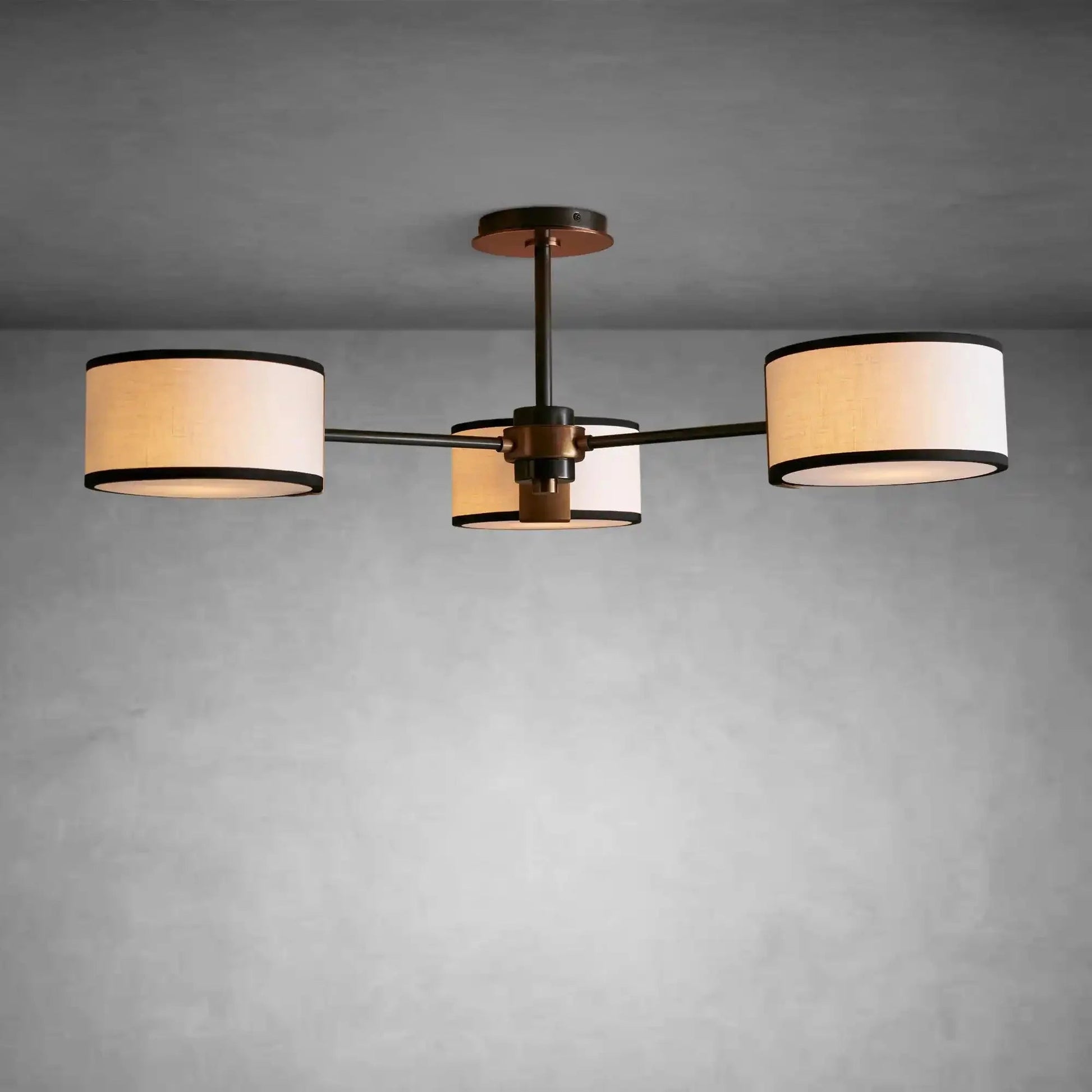Daphne Fabric Flush Mount - GILDLAMPS