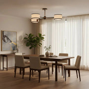 Daphne Fabric Flush Mount - GILDLAMPS