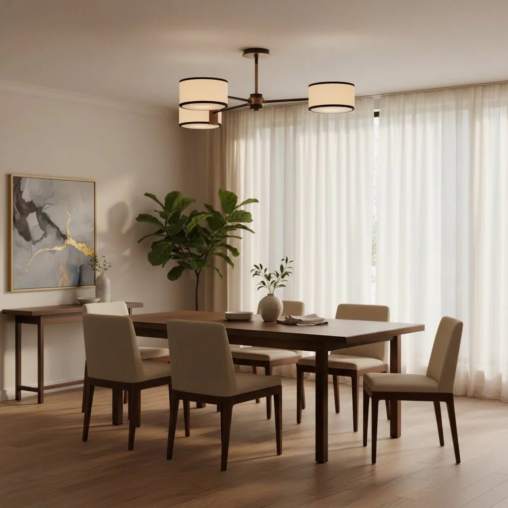 Daphne Fabric Flush Mount - GILDLAMPS