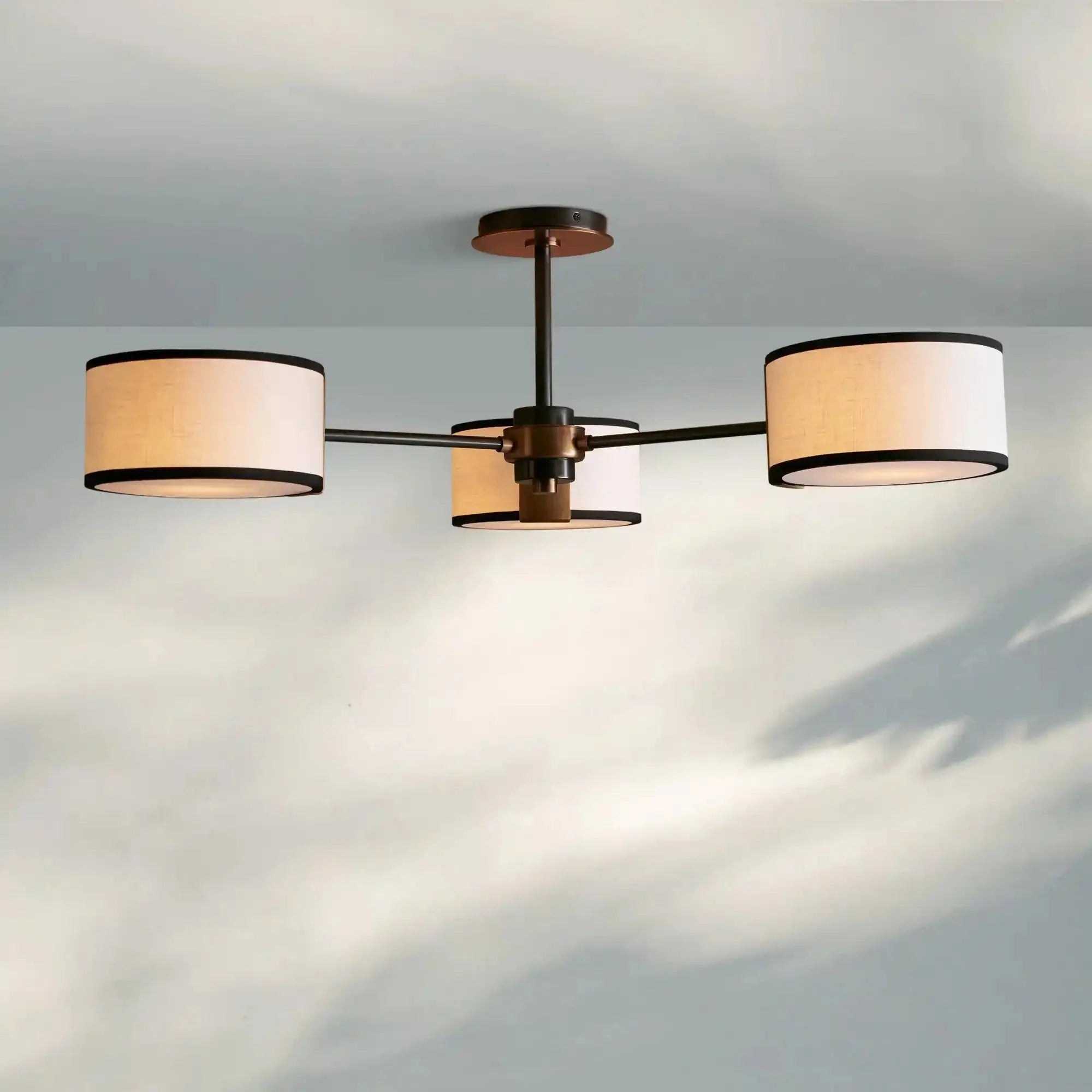 Daphne Fabric Flush Mount - GILDLAMPS