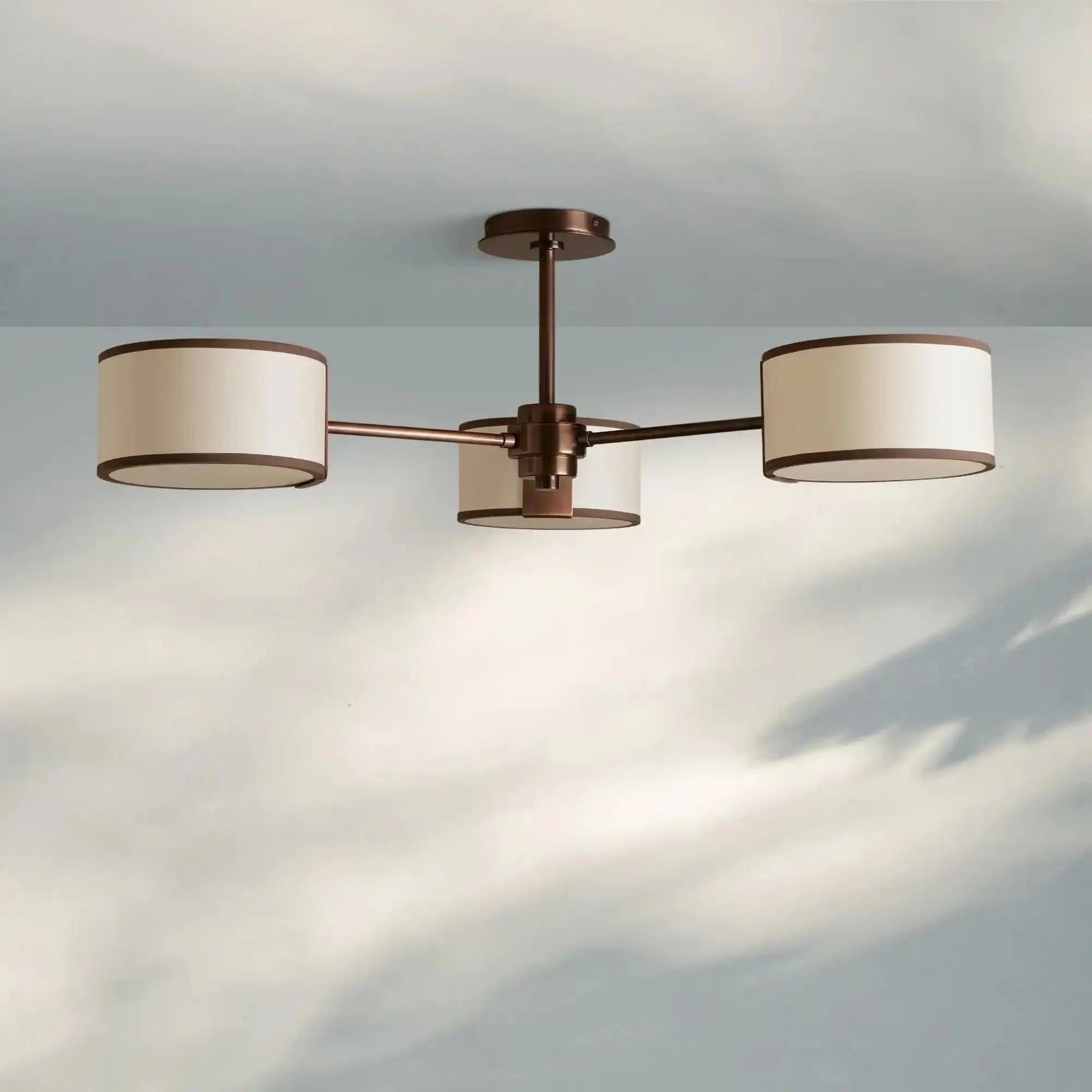 Daphne Fabric Flush Mount - GILDLAMPS