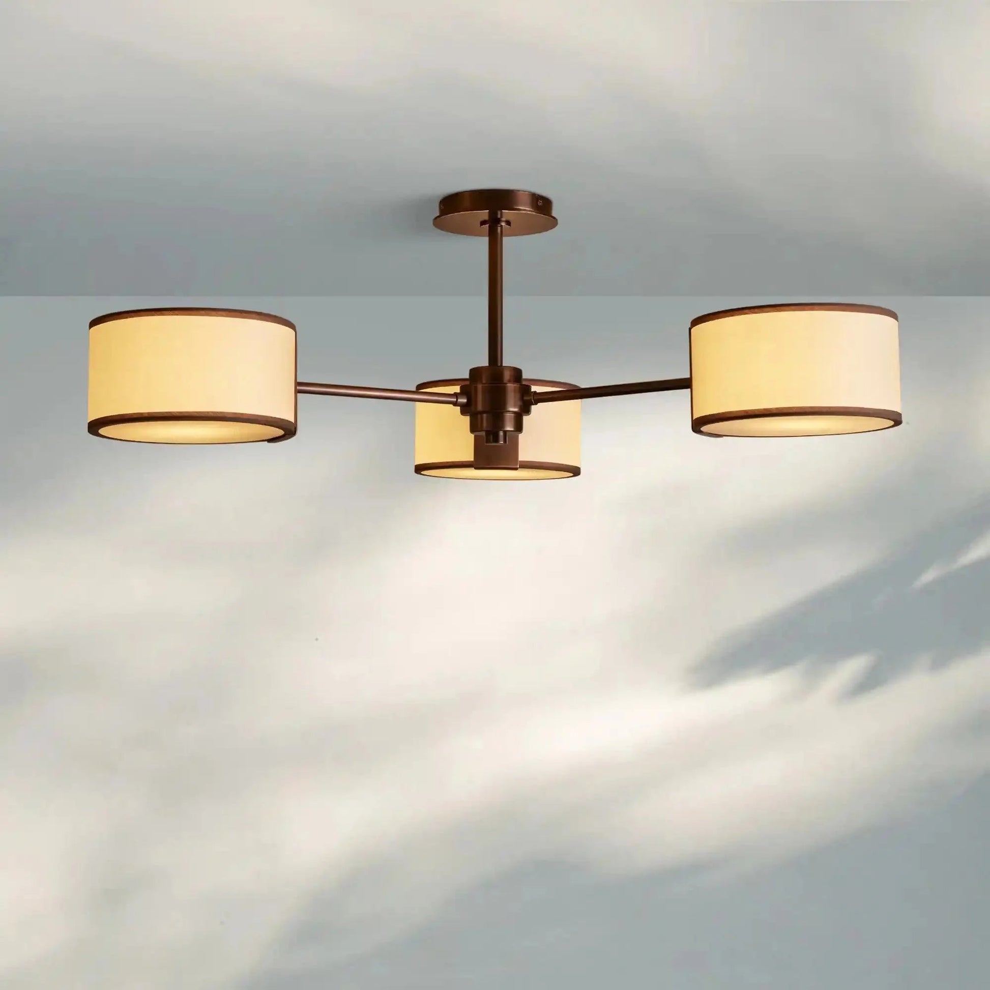 Daphne Fabric Flush Mount - GILDLAMPS