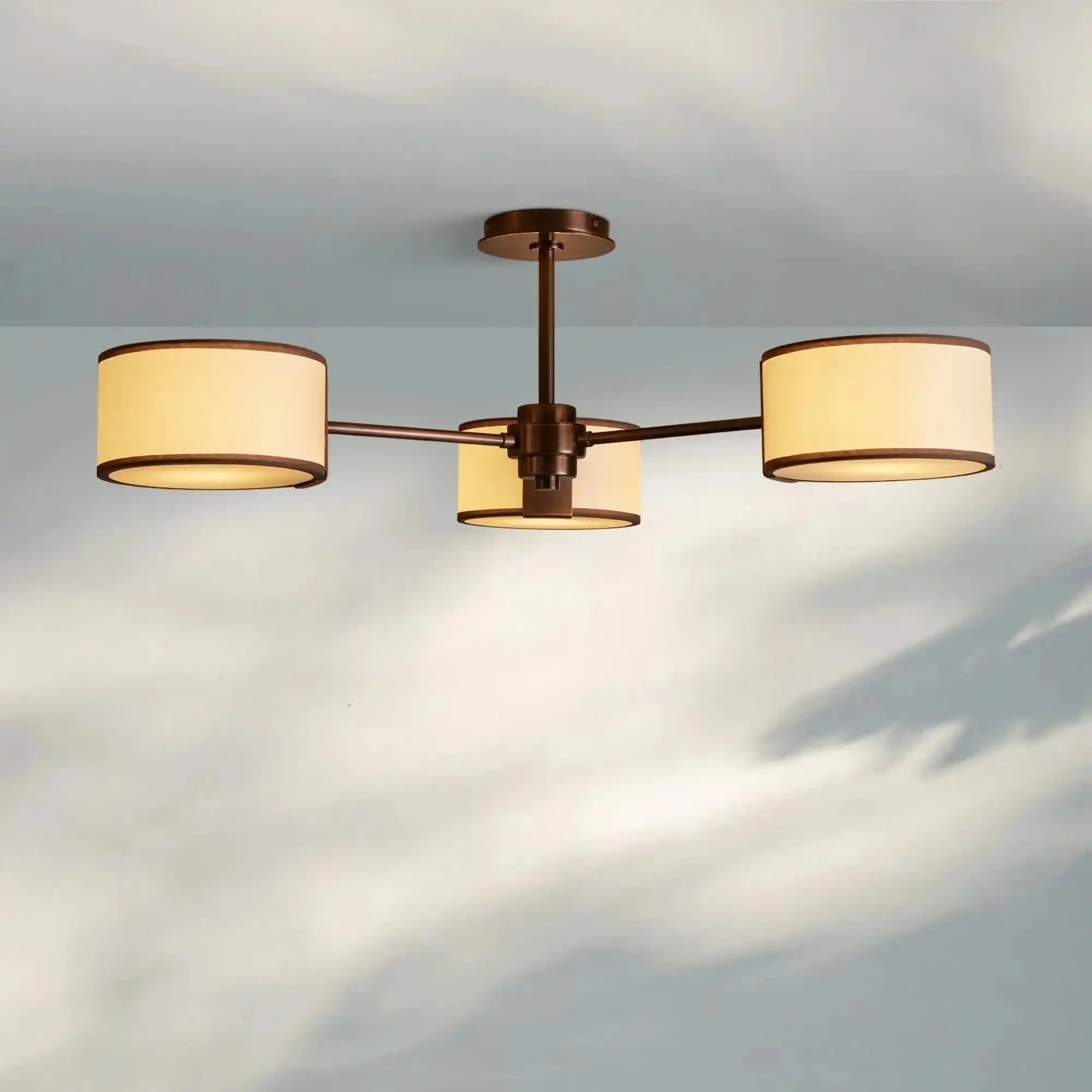 Daphne Fabric Flush Mount - GILDLAMPS
