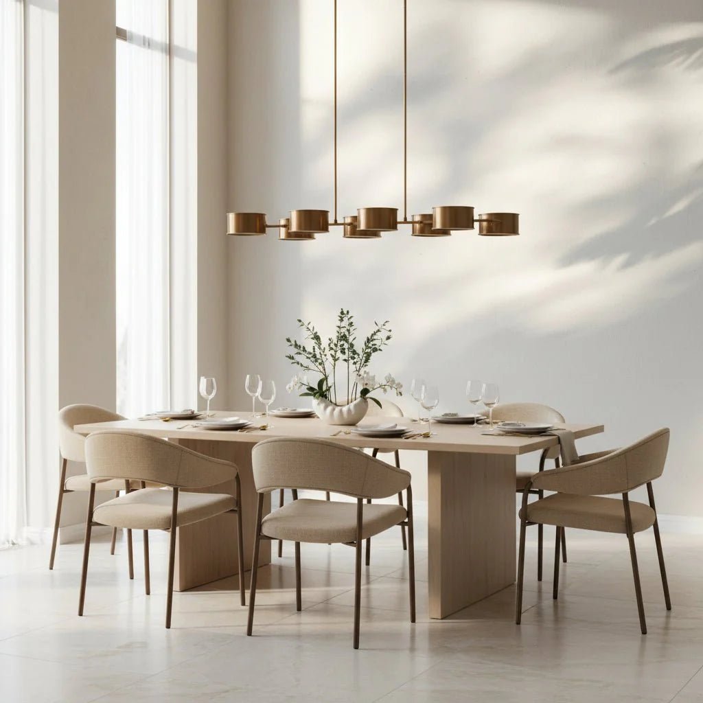 Daphne Metal Linear Chandelier - GILDLAMPS