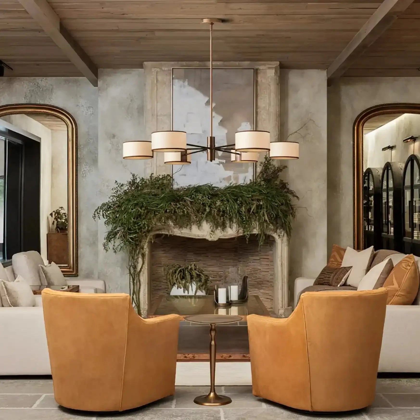 Daphne Round Chandelier 48''60'' - GILDLAMPS