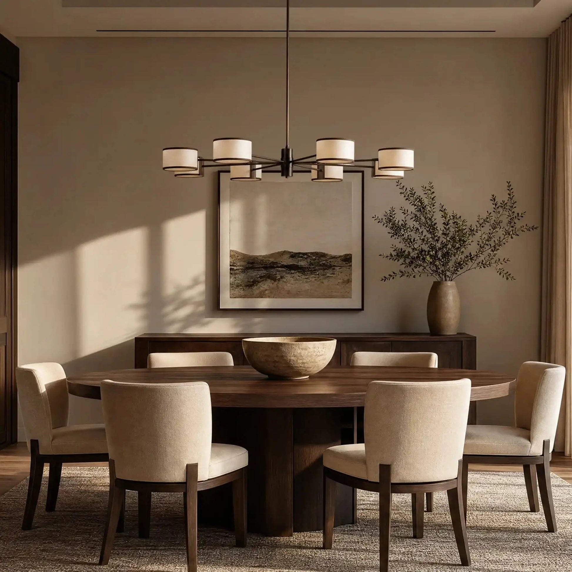 Daphne Round Chandelier 48''60'' - GILDLAMPS