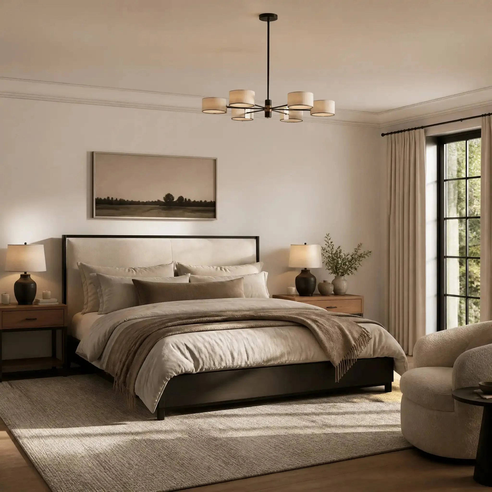 Daphne Round Chandelier 48''60'' - GILDLAMPS