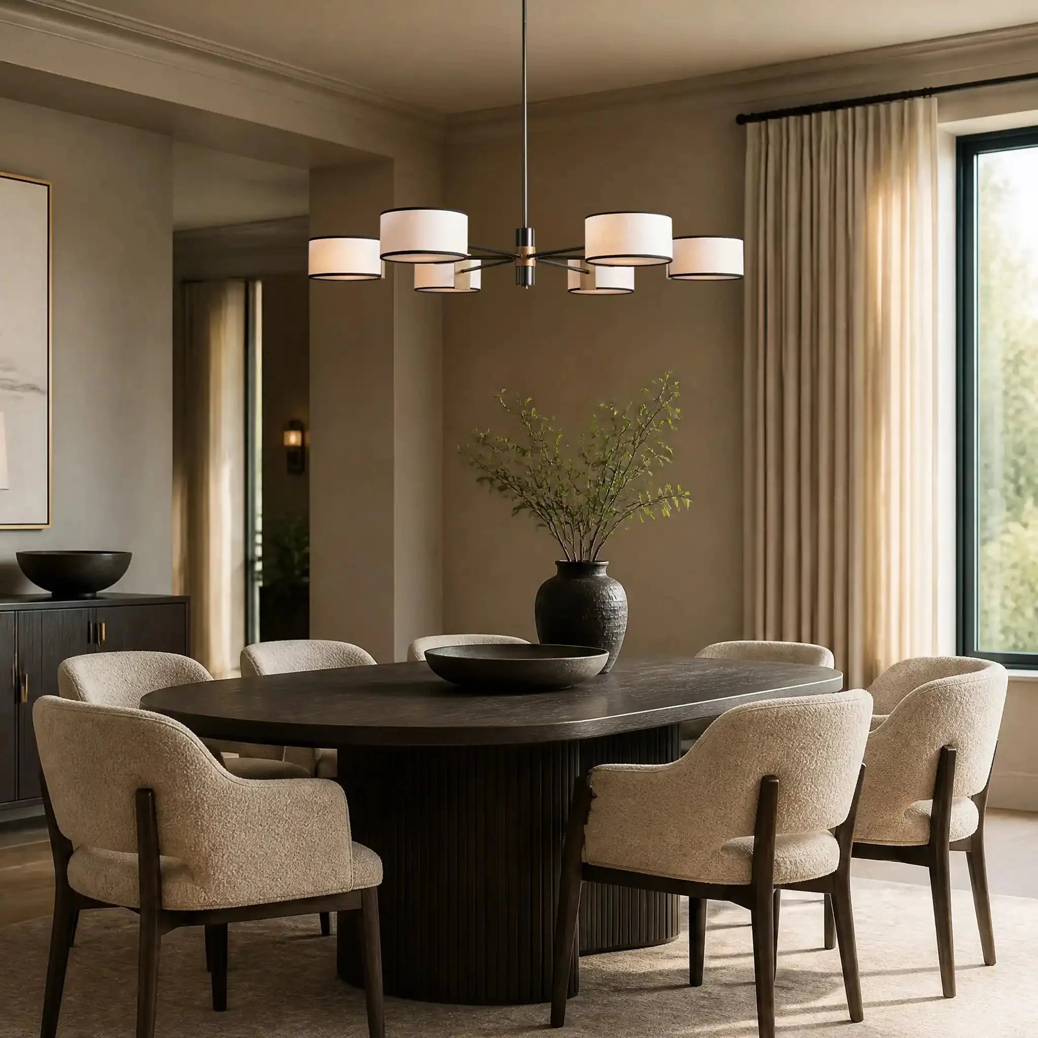 Daphne Round Chandelier 48''60'' - GILDLAMPS