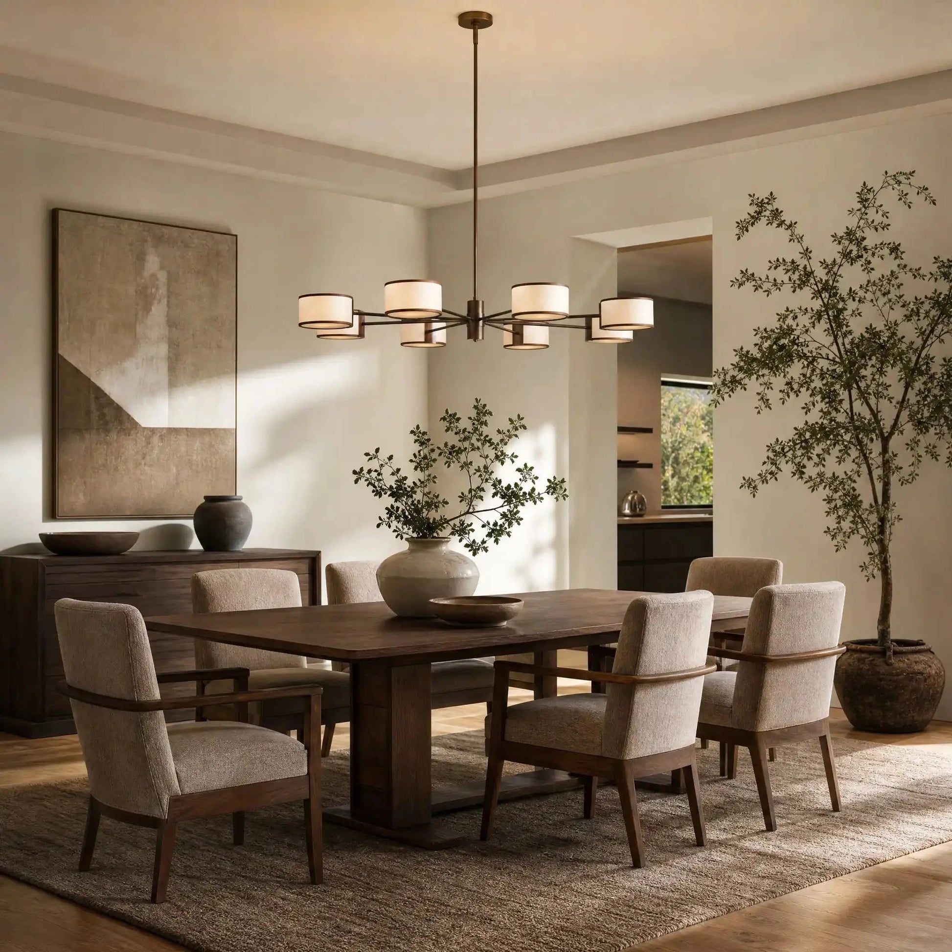 Daphne Round Chandelier 48''60'' - GILDLAMPS