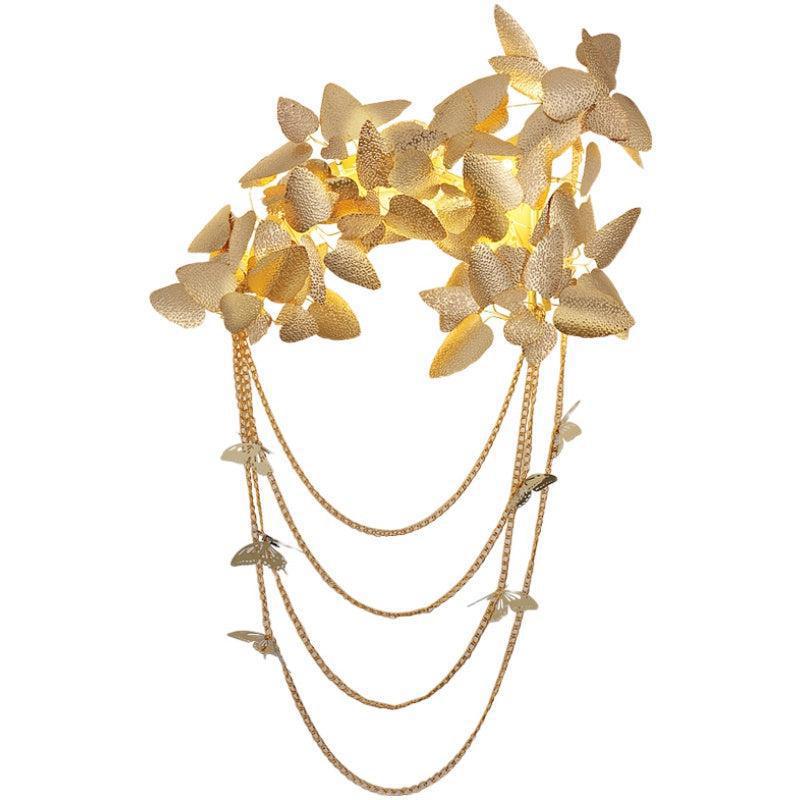 Della Modern Gold Leaf Bedroom Sconce - GILDLAMPS