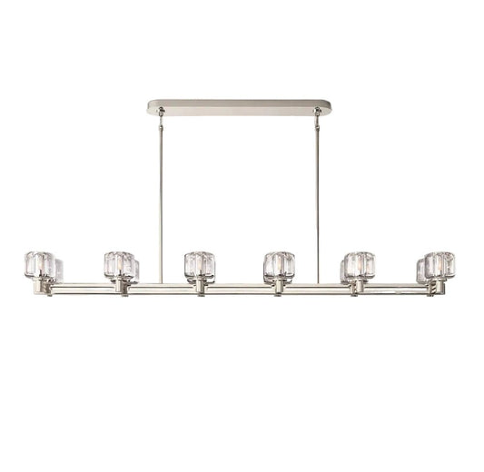Delmare Double Linear Chandelier 72“ - GILDLAMPS