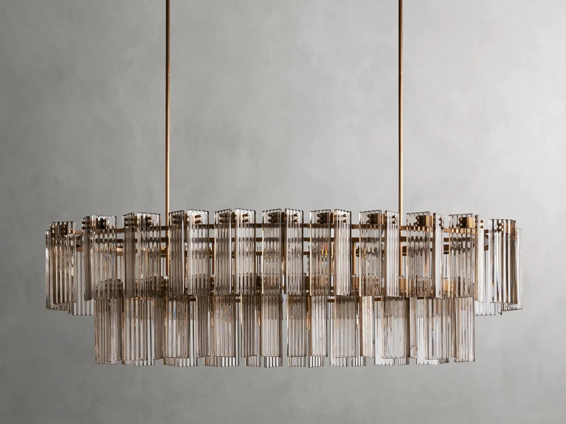 Delsie Oval Chandelier 51''63''72'' - GILDLAMPS
