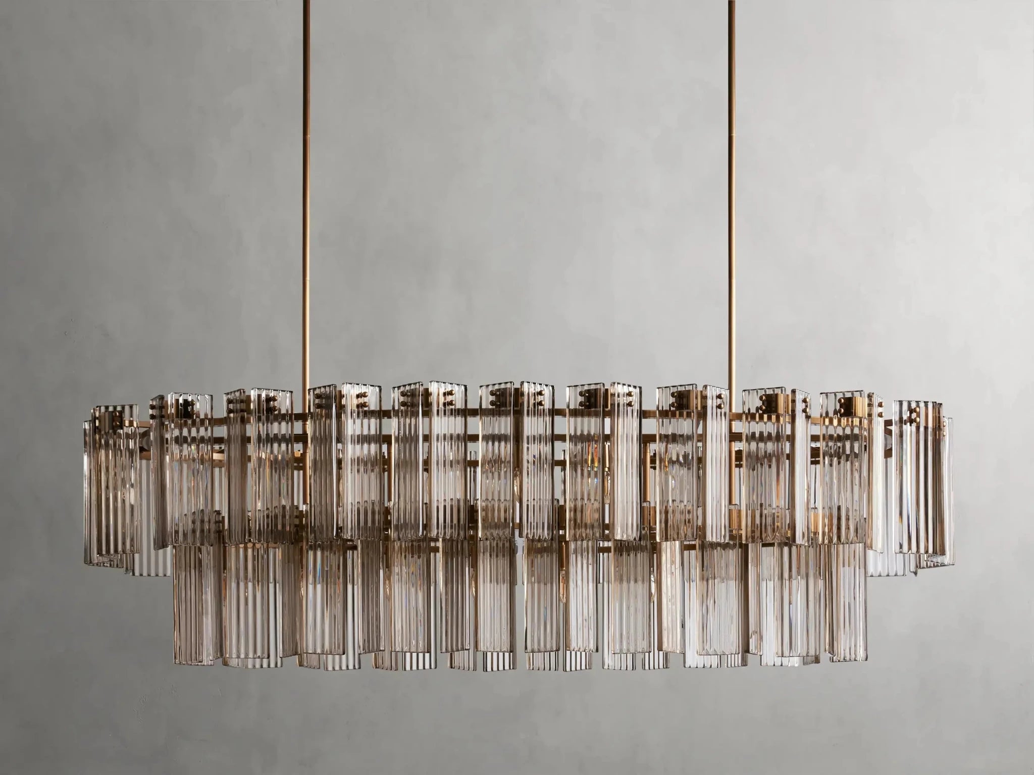 Delsie Oval Chandelier 51''63''72'' - GILDLAMPS
