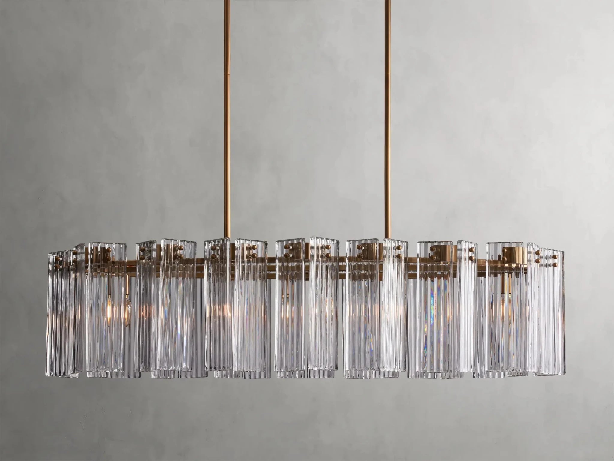 Delsie Oval Chandelier 51''63''72'' - GILDLAMPS